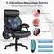 Costway Big and Tall Office Chair 500lbs with 6-Point Massage Wide Seat & Padded Armrests